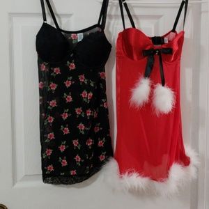 Chemise lingerie set of 2